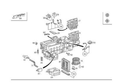 Kit de piezas originales Mercedes-Benz palanca de control 163-830-00-33 Foto 1 de 2