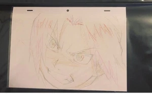 Anime Genga not Cel Full Metal Alchemist 1 page Original Intro Sequence - Picture 1 of 2