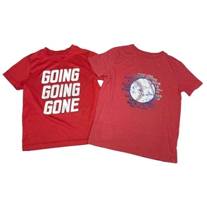Cat & Jack / Xersion Baseball T-Shirt Paket Größe 6/7 Rot Kurzarm - Bild 1 von 9