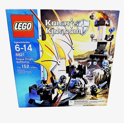 Lego 8821 Rogue Knight Battleship 2006 Knights' Kingdom II caixa lacrada aposentada - Imagem 1 de 4