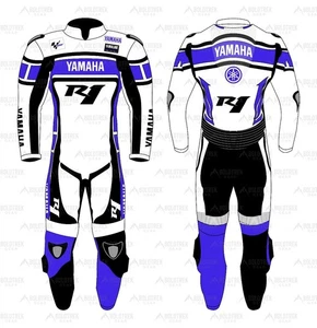NEW MENS MOTORCYCLE MOTORBIKE RACING BIKER LEATHER SUIT CE APPEOVED - Bild 1 von 4