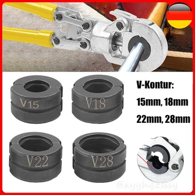 Pressbacken V15/18/22/28mm für Presszange Rohrpresszange Handpresszange 4 Stücke - Bild 1 von 4