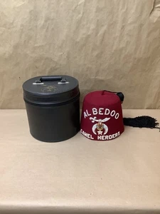 SHRINER FEZ HAT "AL BEDOO CAMEL HERDERS" IN HAT BOX (G29003924) - Picture 1 of 7