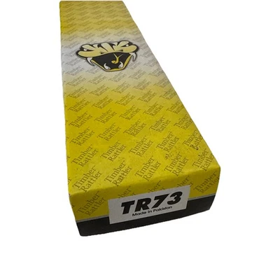 TIMBER RATTLER 2008 TR73 LARGE 12 KNIFE SURGICAL STEEL W/ LEATHER SHEATH RARE - Image 1 of 4