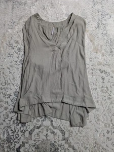 Free People fließende Bluse Tank Damen Medium beige V-Ausschnitt - Bild 1 von 6