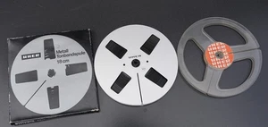 UHER Tonbandspulen, 18 cm, 1 x Metall mit Karton, 1 x Kunststoff - Bild 1 von 3