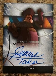2024 TOPPS STAR WARS MASTERWORK On-Card Autograph George Takei As Lok Durd - Picture 1 of 2