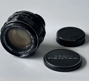 Lente Pentax Super Takumar 50 mm f1,4 M42 con tapas probada en Pentax Spotmatic SP - Imagen 1 de 12