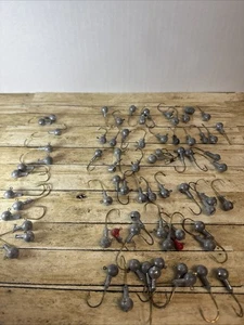 70 unlackierte Jigköpfe, Kugelkopf Jigs, - Bild 1 von 5