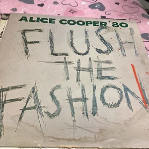 ALICE COOPER FLUSH THE FASHION LP W/ LYRIC SLEEVE BSK 3436 - Picture 1 of 6