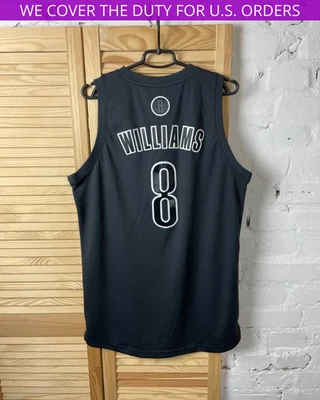 RARE ADIDAS NBA BROOKLYN NETS DERON WILLIAMS #8 2012 CHRISTMAS DAY JERSEY MENS M - Image 1 of 4