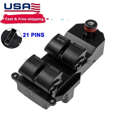 Interruptor de control de ventana principal del conductor delantero izquierdo Honda Civic 2001-2005 Foto 1 de 4