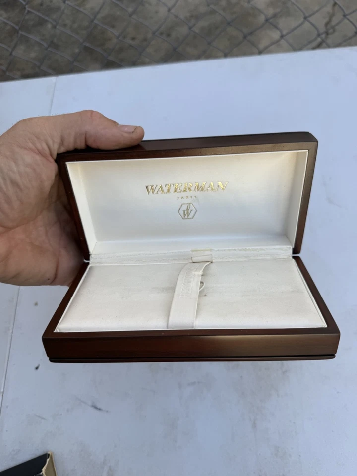 Waterman идеальный перьевая ручка деревянная коробка чернила и сертификат только b #2 - Изображение 1 из 4