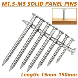 PANNEAUX DE PANNEAU SOLIDE, PINCES, CLOUS EN CARTON DUR A2 LONGUEUR EN ACIER INOXYDABLE 15mm-150mm - Photo 1/19