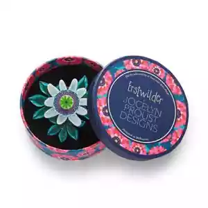 BNIB ERSTWILDER X JOCELYN PROUST PASSIONATE PETALS BROOCH PASSION FLOWER - Picture 1 of 5