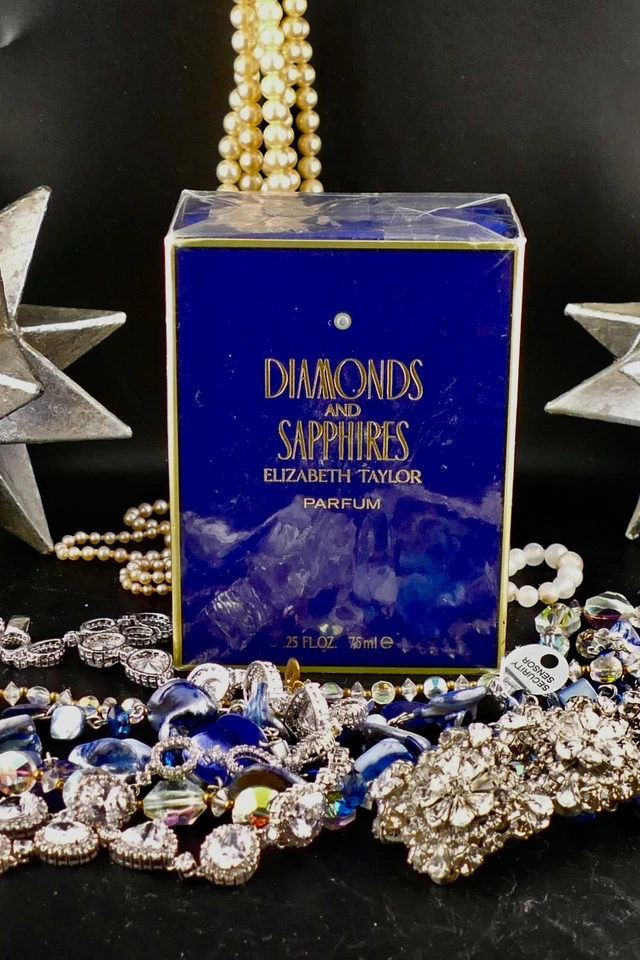 Diamonds and sapphires By Elizabeth Taylor .25 ML  1/4 oz Pure Parfum Sealed NIB - Изображение 1 из 4