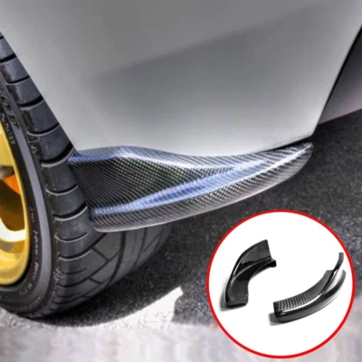 Molde de cubierta de alerón labial de parachoques trasero de fibra de carbono 3K para Hyundai Veloster 2011-17 Foto 1 de 4