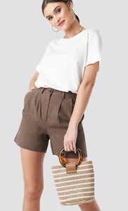 NA-KD Beige Strawy Bucket Bag Brand New Handbag Fashionable Accessories One Size - Picture 1 of 6