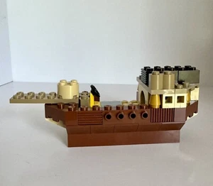Lego Brown Pirate Ship Boat Cargo Battleship Mayflower *Not Complete* - Picture 1 of 12