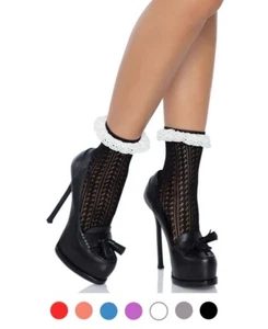 Brand New Riley Crochet Anklets Leg Avenue 3061 - Picture 1 of 6