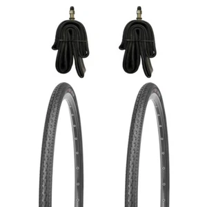 2x 26 Zoll Fahrradreifen 26x1.75 KUJO 47-559 inkl. 2x Schlauch DV - Bild 1 von 3