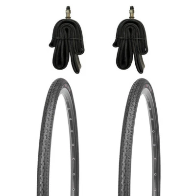 2x 26 Zoll Fahrradreifen 26x1.75 KUJO 47-559 inkl. 2x Schlauch DV - Bild 1 von 3