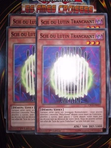 YU-GI-OH! COM SCIE DU LUTIN TRANCHANT LOT DE 4 (PLAYSET) CROS-FR012 MINT EDIT 1 - Picture 1 of 1