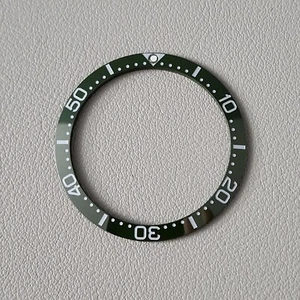 Bezel Insert Army Green SKX007 Ceramic / Sloped C3 Low PIP - Picture 1 of 1