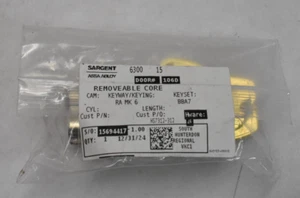 Sargent Assa Abloy Removable Core Large Format Cam Cylinder w/ 2 Keys 15694417 - Picture 1 of 5
