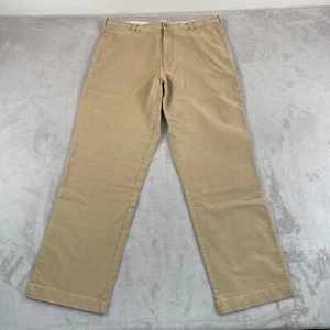 Vintage J. Crew Chino Pants Men 38x34 Beige Straight Leg Preppy Casual Work Wear - Picture 1 of 9