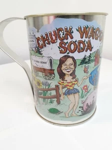Chuck Wagon Soda Large 32oz Tin Cup Muccio Moonshine Hillbilly Art - Picture 1 of 7