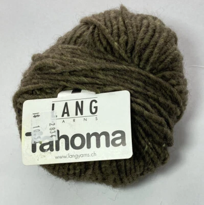 Lang Yarns Tahona 50% Merino 25% Alpaca 25% Acrylic Yarn Ball #98 green 50g 74m - Image 1 of 4