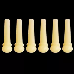 30x Guitar Unslotted Unbleached Bone Pin String Peg Luthier Nut Saddle H00-N - Picture 1 of 9