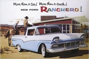 TRADE CATALOG for the 1957 FORD RANCHERO vintage car poster RARE 20x30 hot - Picture 1 of 1