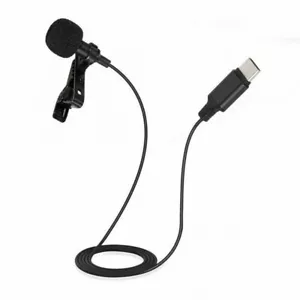 USB-C Lapel Microphone Lavalier Clip-on Omnidirectional Condenser WIN/ANDROID - Picture 1 of 3