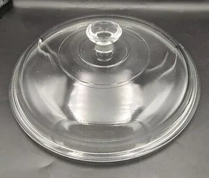 Corning 8 7/8" Round Clear Glass Lid #408 - Picture 1 of 5