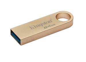 Kingston DataTraveler Metal USB 3.2 Gen 1 Gold, DTSE9G3/64GB with Keyring - Afbeelding 1 van 8