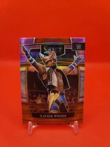 2022 PANINI SELECT WWE XAVIER WOODS CONCURSO púrpura y naranja PRIZM #42 - Imagen 1 de 2