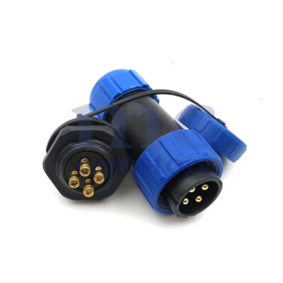 SP21 IP67 4 Pin Screw Crimp Connector Plug Socket,Industrial Aviation Connector - Image 1 of 4