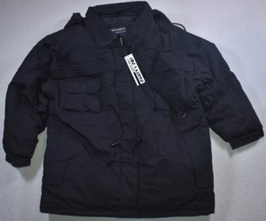 Vintage 80er Jon Lauren Oberbekleidung schwarze gefütterte Jacke Herren Größe 2X neu mit Etikett - Bild 1 von 10