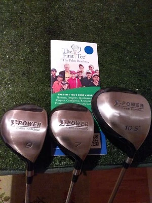 E Power C455 Forged Ladies Driver 7-9 Woods Set Steel & Graphite Shafts  - Image 1 of 4