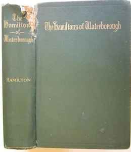 genealogy Hamilton of Waterborough York County Maine ME 1912 SIGNED 1st edition - Picture 1 of 12