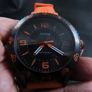 All Steel Tommy Hilfiger Modern Time Pieces Quartz Men Watch - Picture 1 of 11