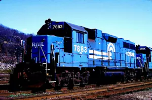 SLIDE ORIGINALE KODACHROME CONRAIL GP-38 #7883 13 APRILE 1990 - Foto 1 di 1