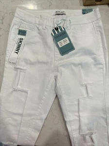 Wax Denim Womens Juniors Push-Up High-Rise Destructed Skinny True Stretch Size 5 - Picture 1 of 7