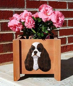 Maceta Cocker Spaniel marrón parti - Imagen 1 de 1