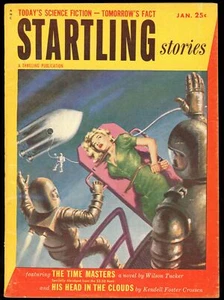 PHILIP K DICK, STARTLING STORIES January 1954 . Samuel Mines / STARTLING #26047 - Picture 1 of 1