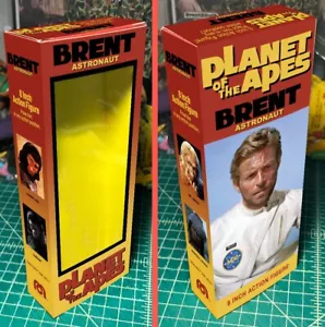BRENT ASTRONAUT PLANETA DE LOS SIMIOS 8" MEGO SOLO CAJA PERSONALIZADA - Imagen 1 de 1