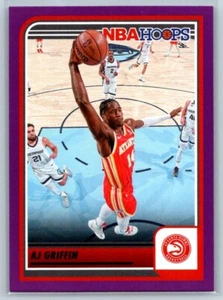 2023-24 Panini NBA Hoops novato púrpura Aj Griffin - Imagen 1 de 2