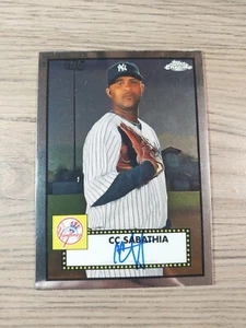 CC Sabathia AUTO Topps Chrome 2021 Platinum Anniversary Autograph Signature HOF - Picture 1 of 2